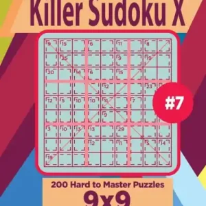 Free Delivery Killer Sudoku X - 200 Hard to Master Puzzles 9x9 (Volume 7)