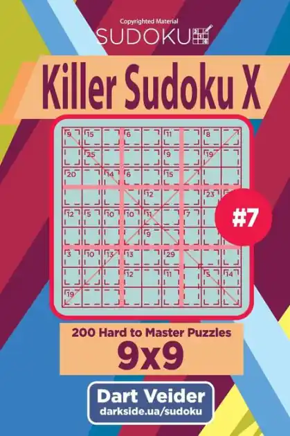 Free Delivery Killer Sudoku X - 200 Hard to Master Puzzles 9x9 (Volume 7)