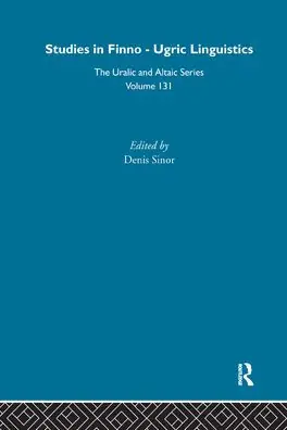 Original Studies in Finno-Ugric Linguistics